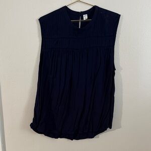 Old Navy Navy Blue Sleeveless Blouse
